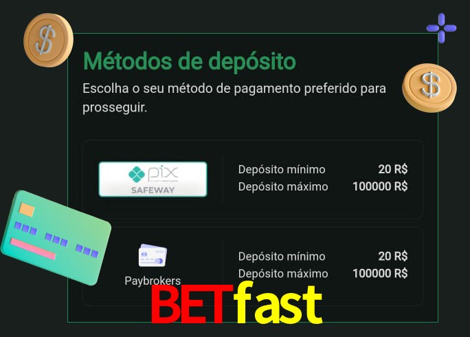 O cassino betfast oferece uma grande variedade de métodos de pagamento
